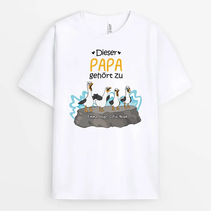 Diese Oma/Mama Gehört Zu Vögel - Personalisiertes Geschenk | T-Shirt für Damen