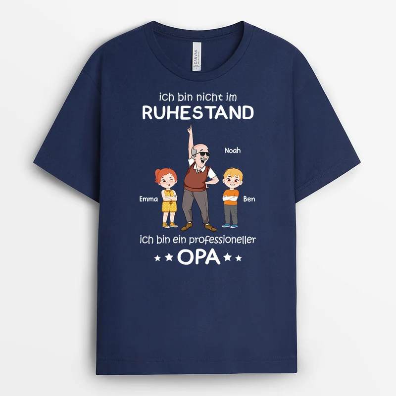 Ich Bin Nicht Im Ruhestand Ich Bin Berufs-Oma - Personalisiertes Geschenk | T-Shirt für Rentnerinnen