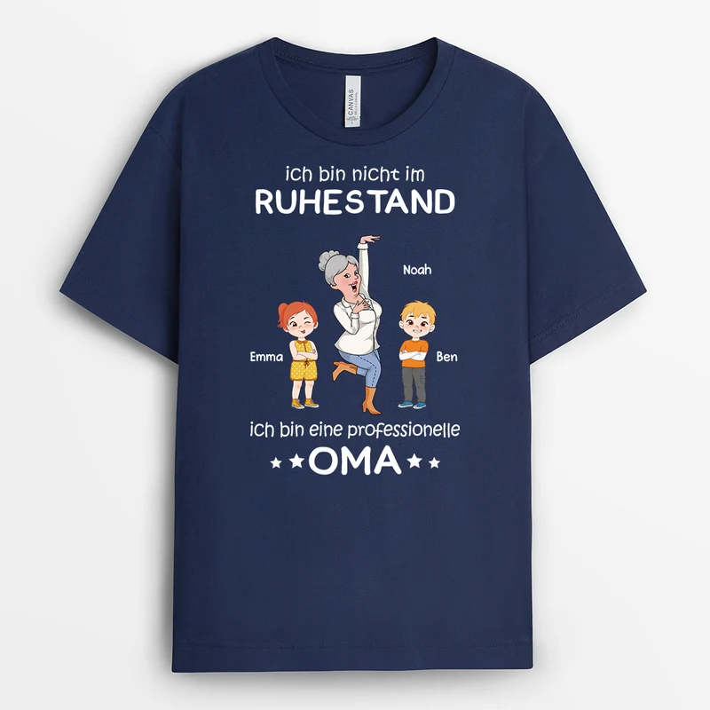 Ich Bin Nicht Im Ruhestand Ich Bin Berufs-Opa - Personalisiertes Geschenk | T-Shirt für Rentner