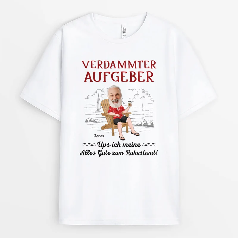Alles Gute Zum Ruhestand - Personalisiertes Geschenk | T-Shirt für Männer