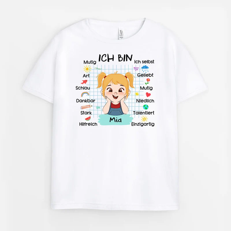Ich Bin - Personalisiertes Geschenk | T-shirt für Kinder