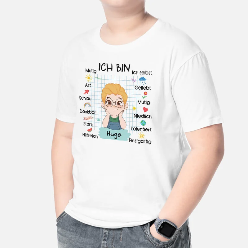Ich Bin - Personalisiertes Geschenk | T-shirt für Kinder