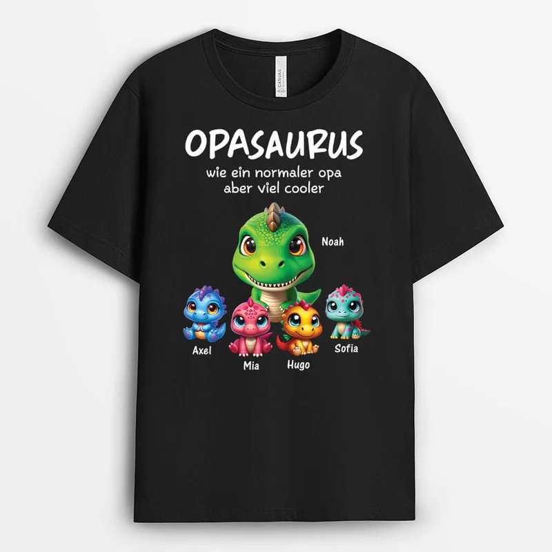 Mamasaurus/Omasaurus - Personalisiertes Geschenk | T-Shirt für Mamas/Omas
