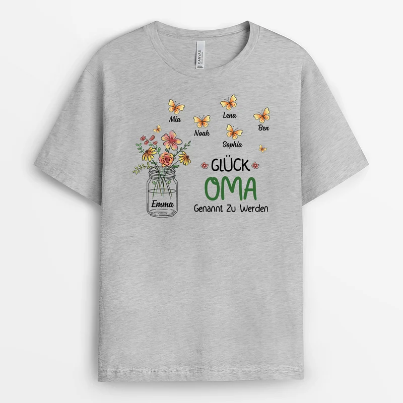 Glück Mama Genannt Zu Werden - Personalisierte Geschenke | T-Shirt für Frauen