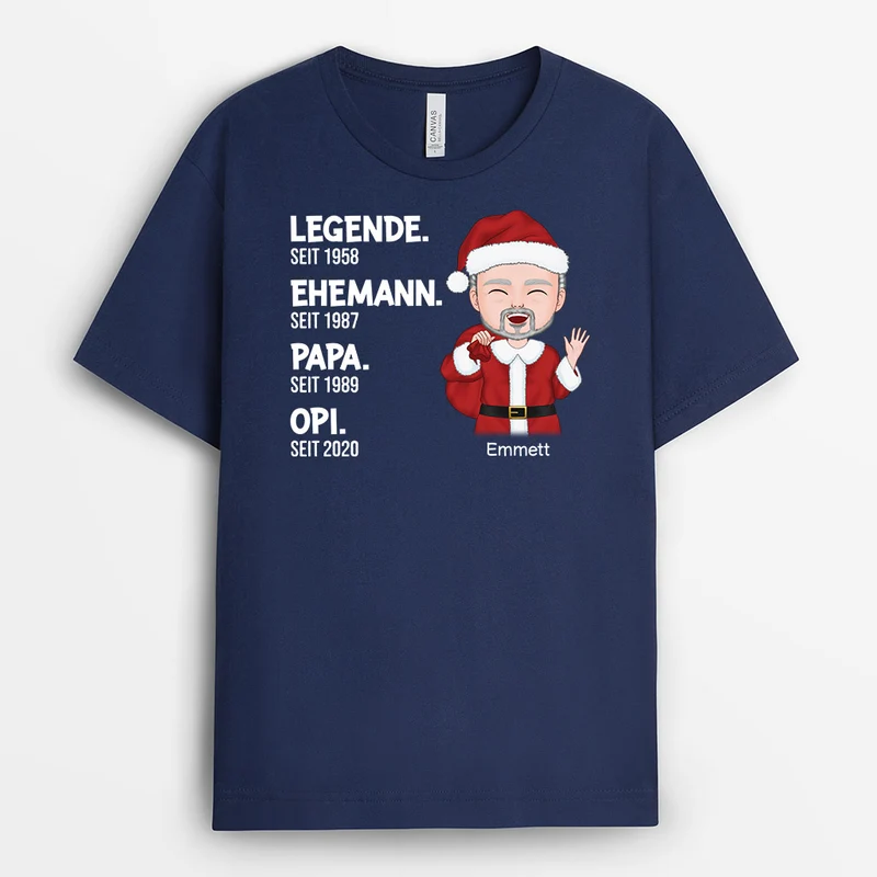 Legende Zu Weihnachten - Personalisiertes Geschenk | T-shirt für Opas
