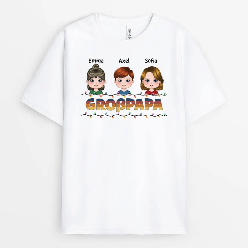 Großvater Weihnachten - Personalisiertes Geschenk | T-shirt für Opas