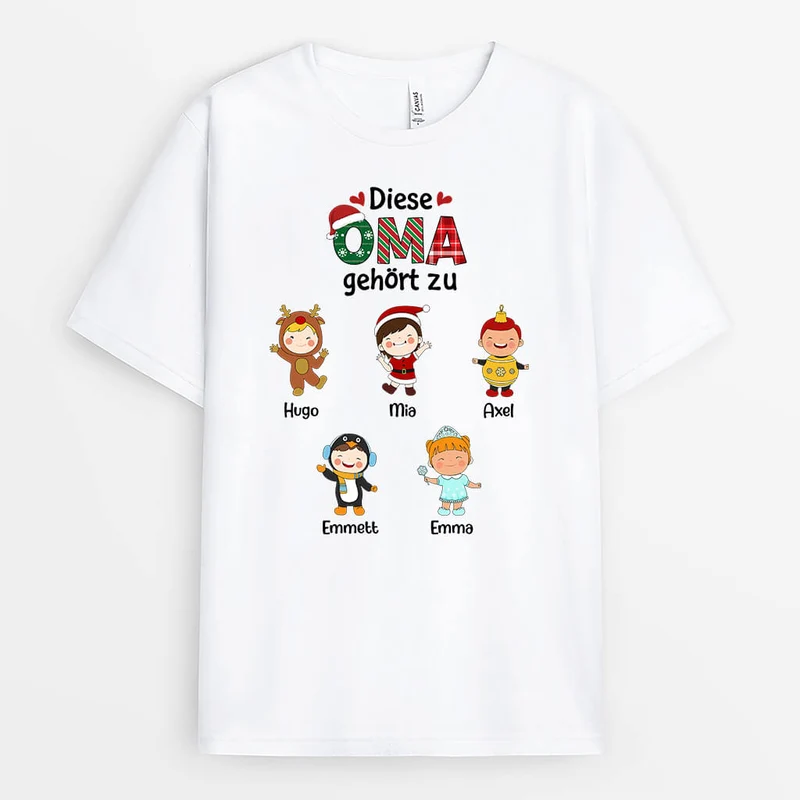Diese Tolle Oma Gehört Zu Weihnachten - Personalisiertes Geschenk | T-shirt für Omas
