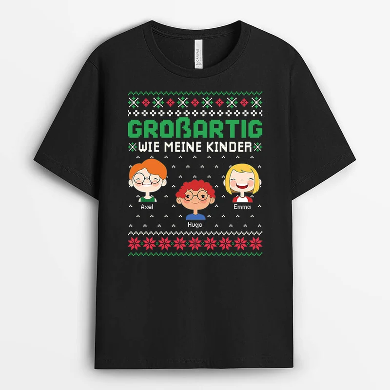 Cool Wie Meine Kinder - Personalisiertes Geschenk | T-shirt für Papas