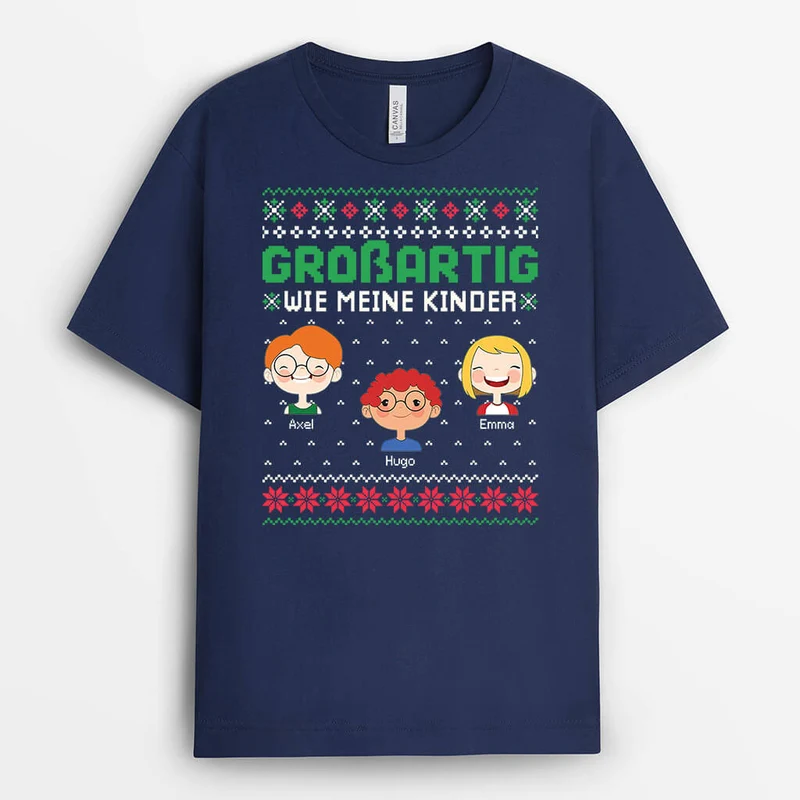 Cool Wie Meine Kinder - Personalisiertes Geschenk | T-shirt für Papas