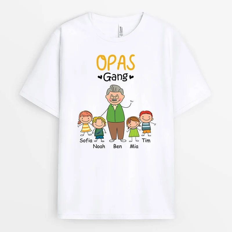 Opas Bande - Personalisiertes Geschenk | T-shirt für Opa