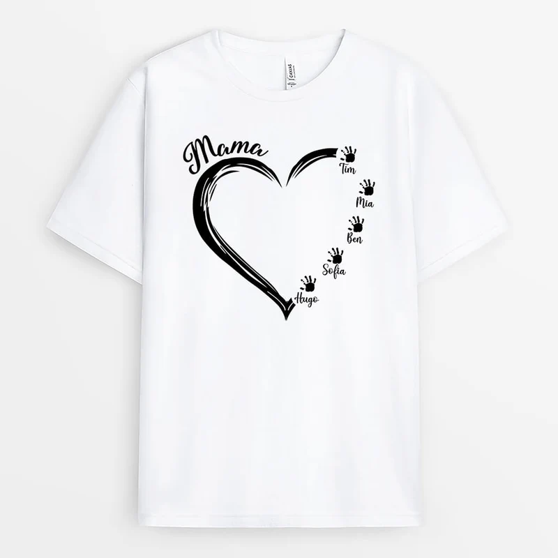 Mama Kinder Hände - Personalisiertes Geschenk | T-shirt für Mamas