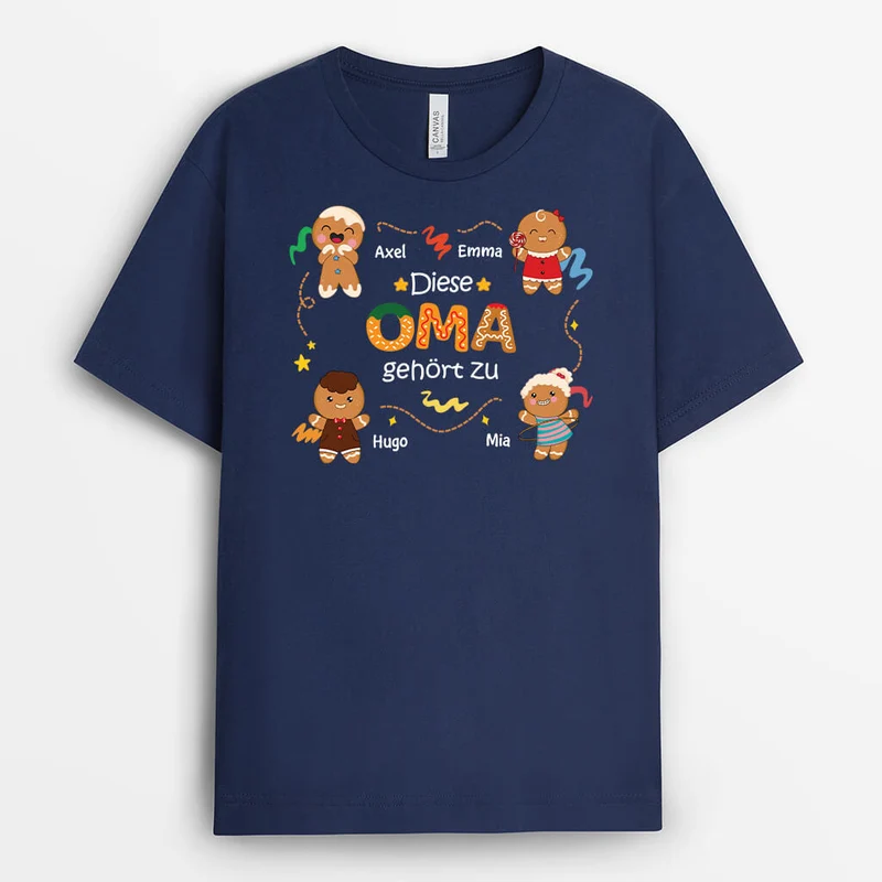Diese Oma Gehört Zu Kinder Als Kekse - Personalisiertes Geschenk | T-shirt für Omas
