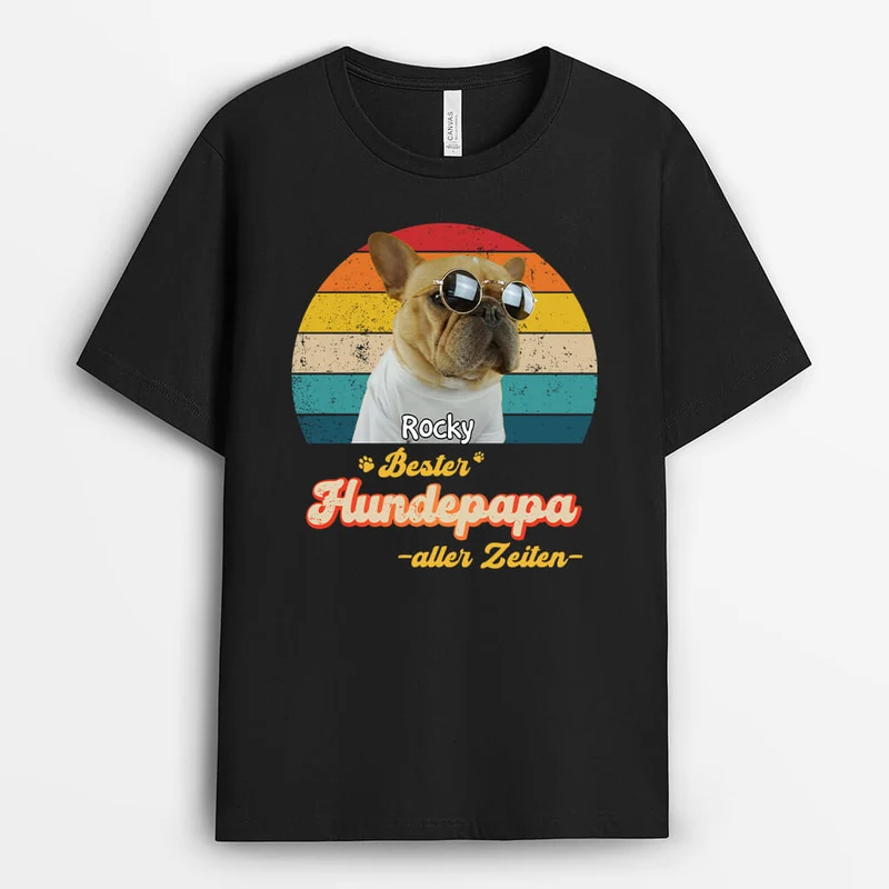 Bester Katzenpapa aller Zeiten - Personalisiertes Geschenk | T-shirt für Katzenliebhaber