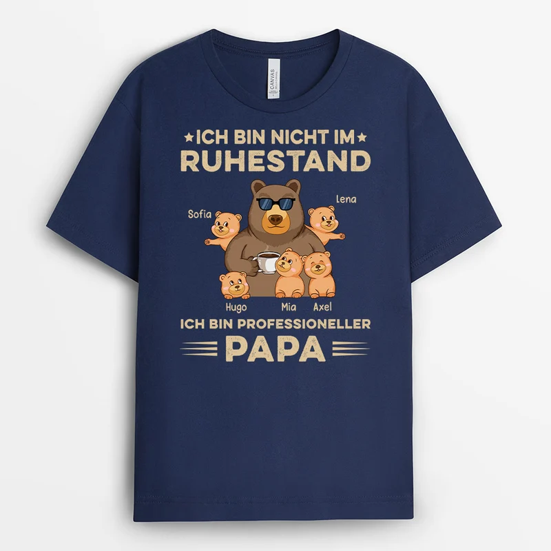 Ich Bin Professioneller Opa - Personalisierte Geschenke | T-Shirt für Papa/Opa