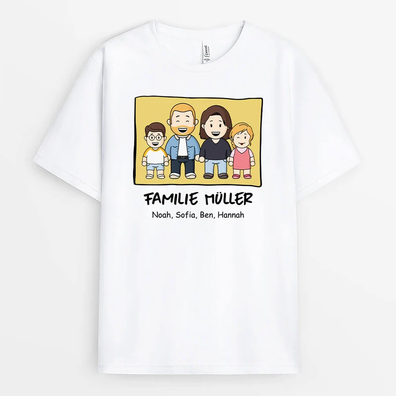 Die ... Familie - Personalisiertes Geschenk | T-Shirt für die Familie