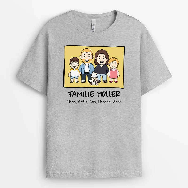 Die ... Familie - Personalisiertes Geschenk | T-Shirt für die Familie