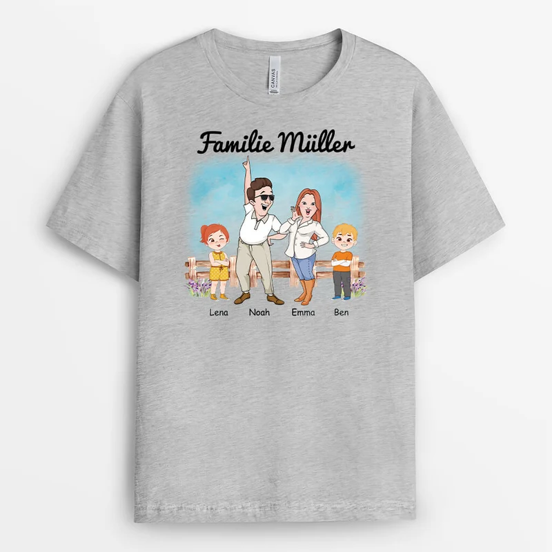 Die ... Familie - Personalisiertes Geschenk | T-Shirt für die Familie