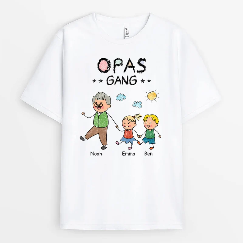 Opas/Papas Bande - Personalisiertes Geschenk | T-shirt für Männer