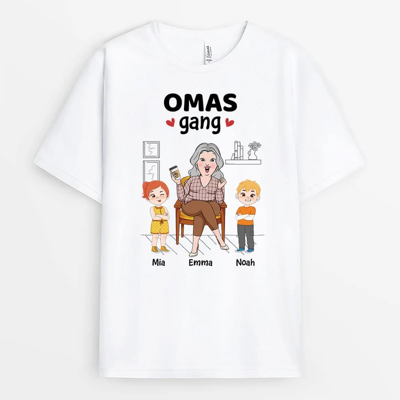 Mamas/Omas Bande - Personalisiertes Geschenk | T-Shirt für Frauen