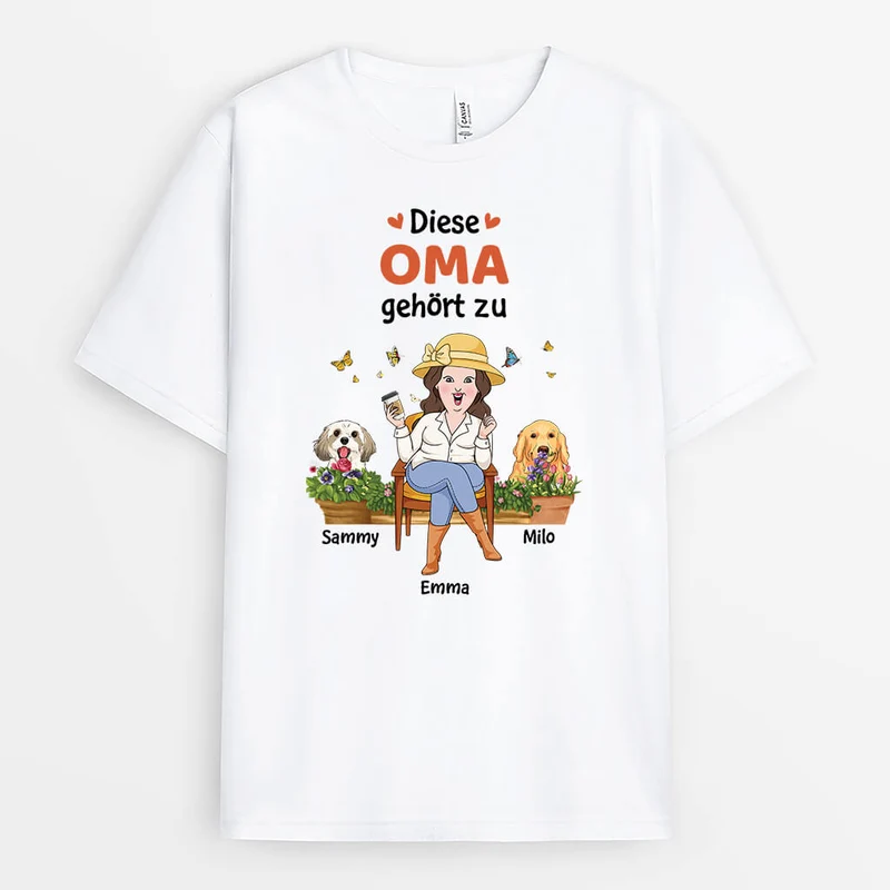 Diese Mama/Oma Gehört Zu - Personalisiertes Geschenk | T-shirt für Damen