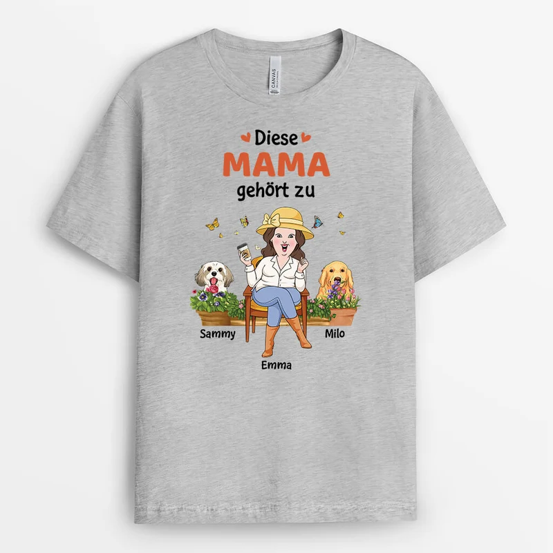 Diese Mama/Oma Gehört Zu - Personalisiertes Geschenk | T-shirt für Damen