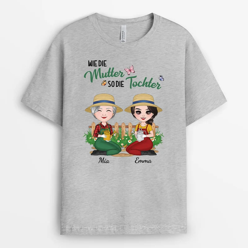 Wie Die Mutter So Die Tochter - Personalisiertes Geschenk | T-shirt für Mamas