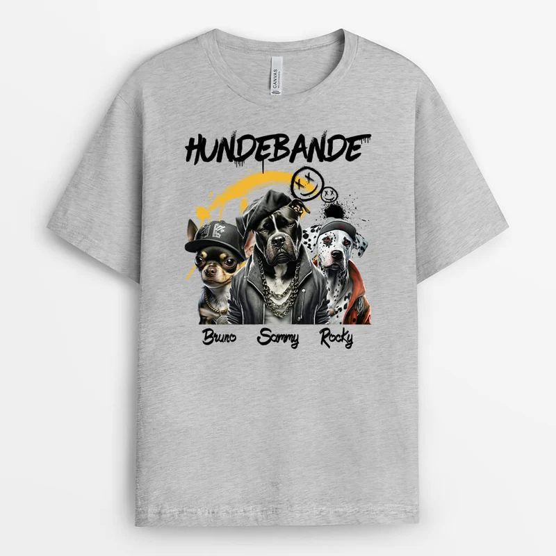 Hunde Bande - Personalisiertes Geschenk | T-shirt für Hundeliebhaber