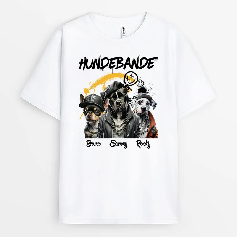 Hunde Bande - Personalisiertes Geschenk | T-shirt für Hundeliebhaber