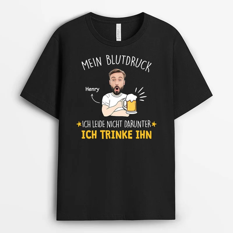 Mein Blutdruck? - Personalisiertes Geschenk | T-Shirt für Männer