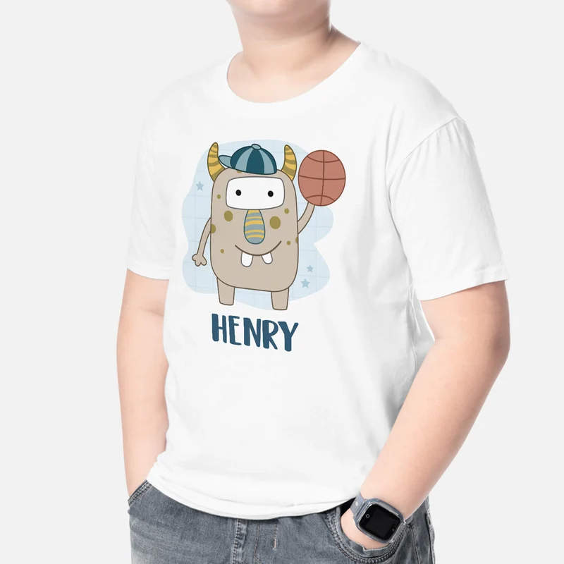 Monster Und Kindernamen - Personalisiertes Geschenk | T-Shirt für Kinder