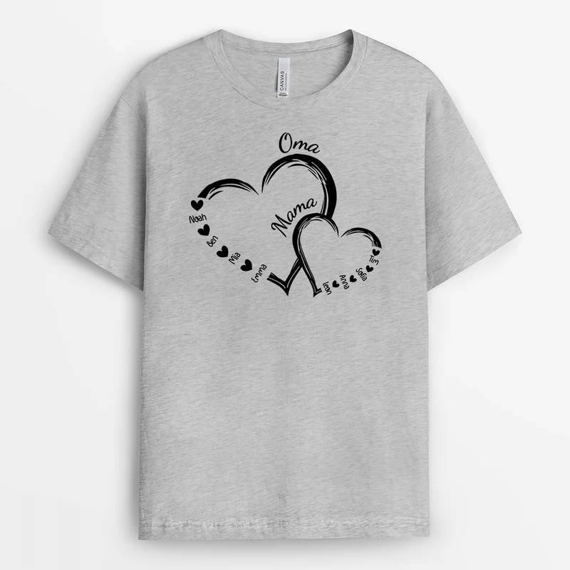 Herz - Personalisiertes Geschenk | T-Shirt für Mamas