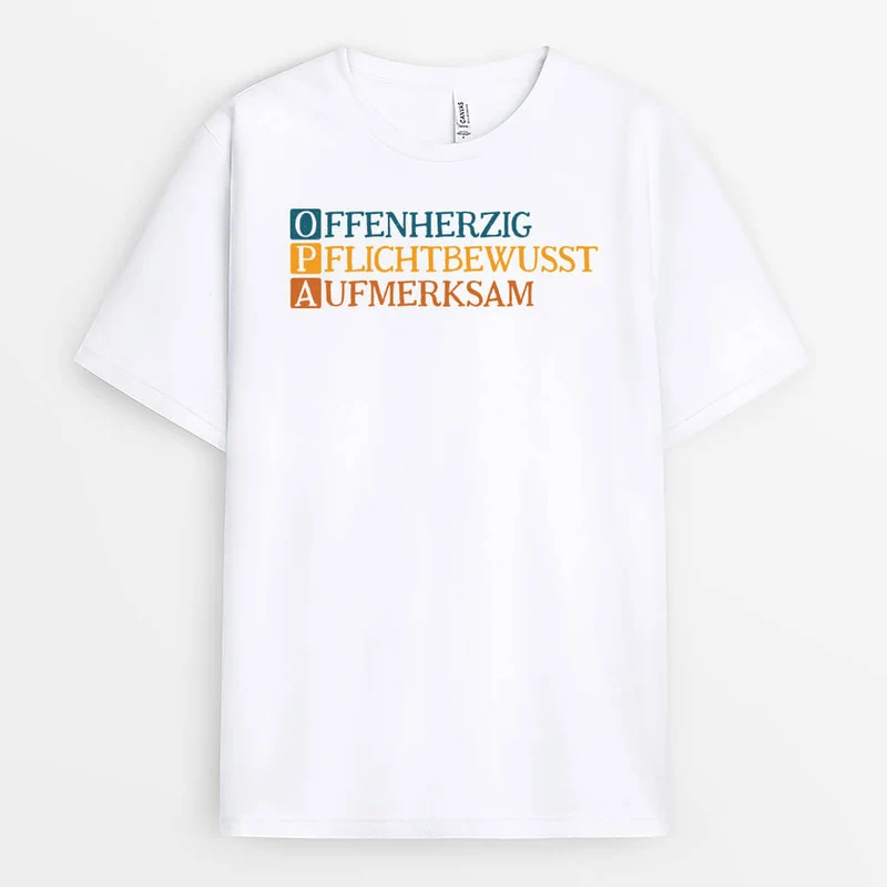 Vater Akrostichon Gedicht - Personalisiertes Geschenk | T-Shirt für Papas