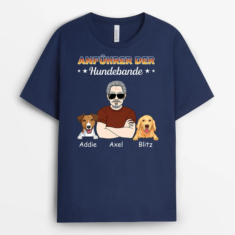 Anführer Der Hundebande - Personalisiertes Geschenk | T-shirt für Hundeliebhaber