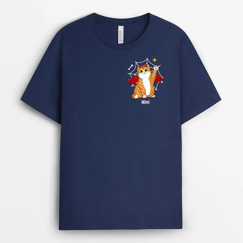 Teufel Katze- Personalisiertes Geschenk | T-shirts für Katzenliebhaber