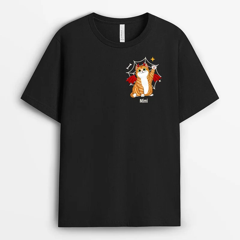 Teufel Katze- Personalisiertes Geschenk | T-shirts für Katzenliebhaber