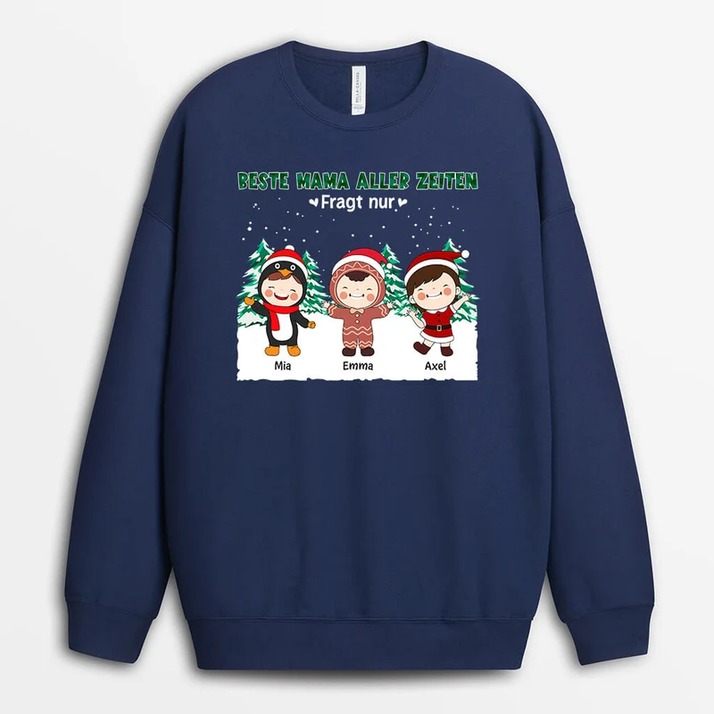 Beste Mama Aller Zeiten Weihnachten - Personalisiertes Geschenk | T-shirt für Mamas