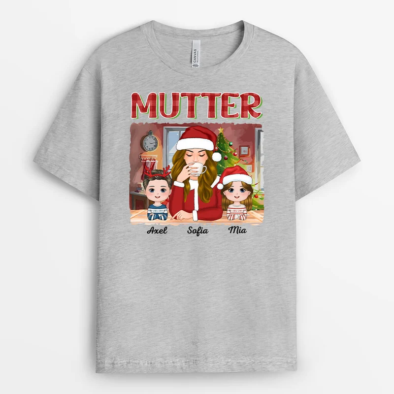 Oma Zu Weihnachten - Personalisiertes Geschenk | T-shirt für Omas