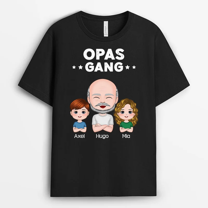 Papas Bande - Personalisiertes Geschenk | T-shirt für Papas