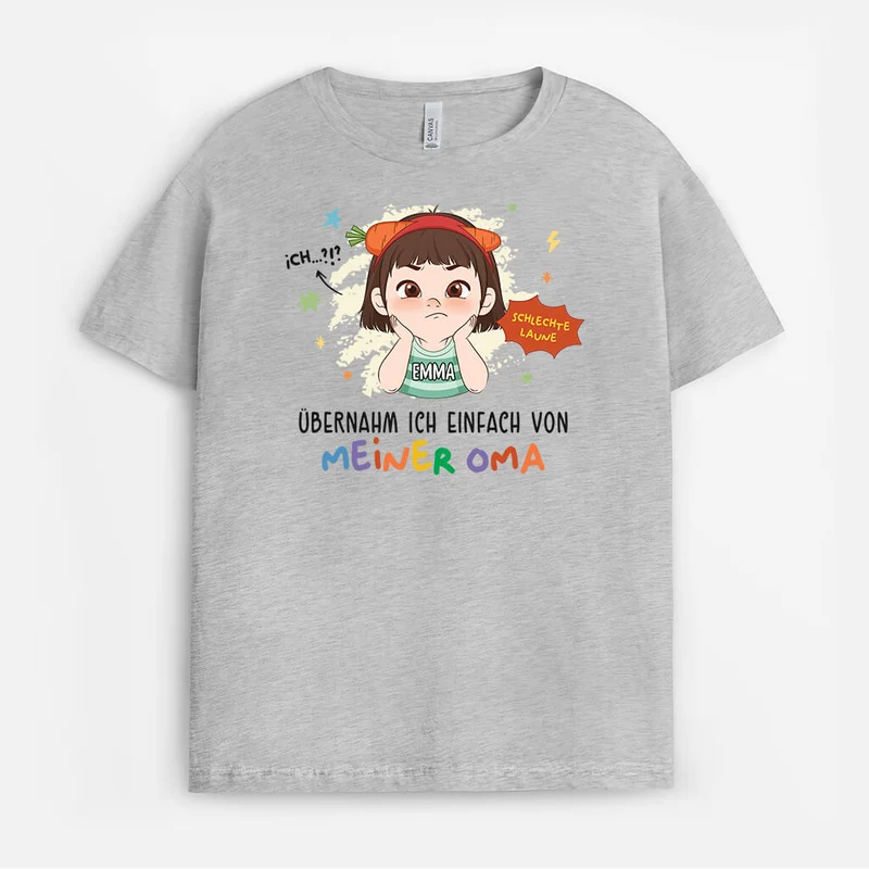 Schlechte Laune - Personalisiertes Geschenk | T-shirt für Kinder