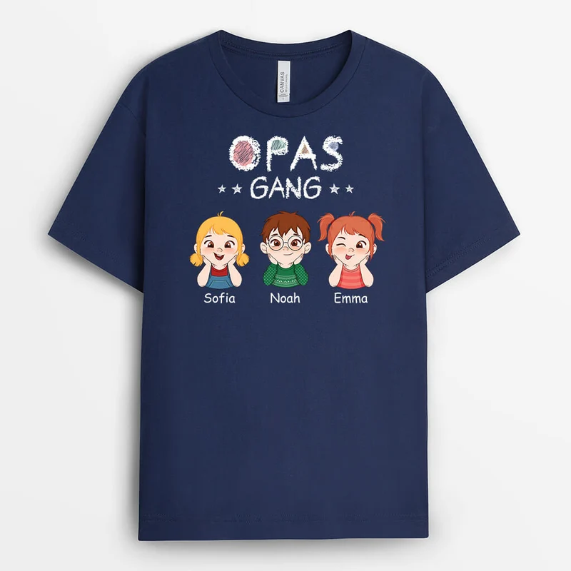 Papas Bande - Personalisiertes Geschenk | T-shirt für Papas