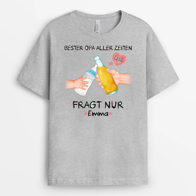 Getränke Papa Bester Vater Der Welt - Personalisierte Geschenke | T-Shirt für Papa/Opa