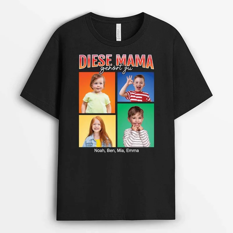 Die Beste Mama Gehört Zu - Personalisiertes Geschenk | T-shirt für Mamas