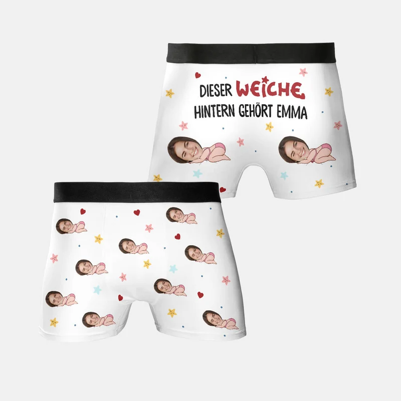Dieser Weiche Hintern Gehört - Personalisiertes Geschenk | Boxershorts für Herren