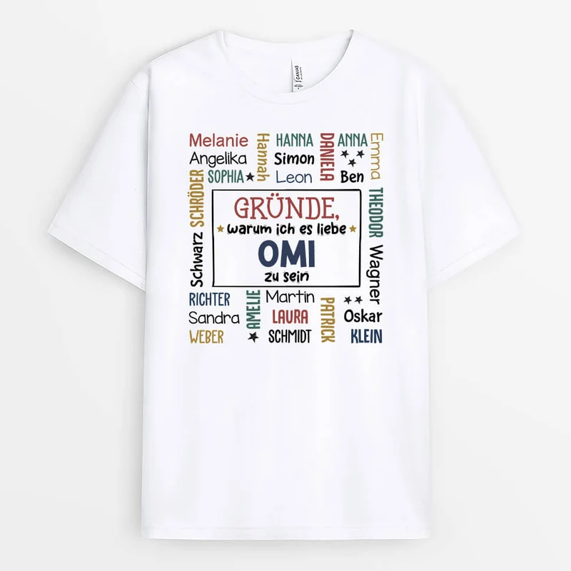 Gründe Warum Ich Es Liebe Opa/Oma Zu Sein - Personalisierte Geschenke | T-Shirt für Großeltern