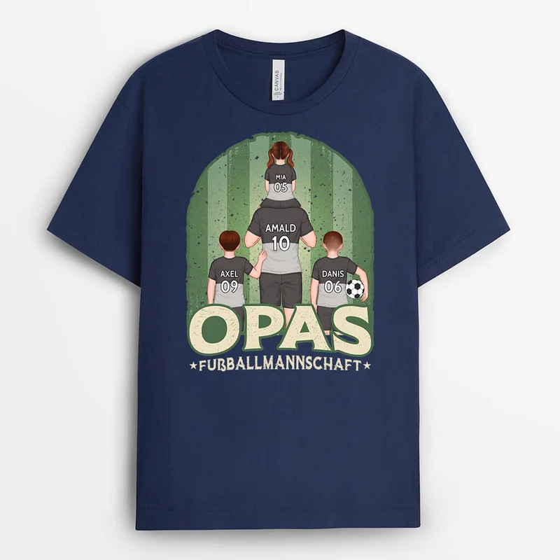 Papas Fußballmannschaft - Personalisiertes Geschenk | T-Shirt für Papas