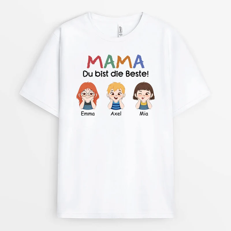 Papa Du Bist Der Beste - Personalisiertes Geschenk | T-shirt für Herren