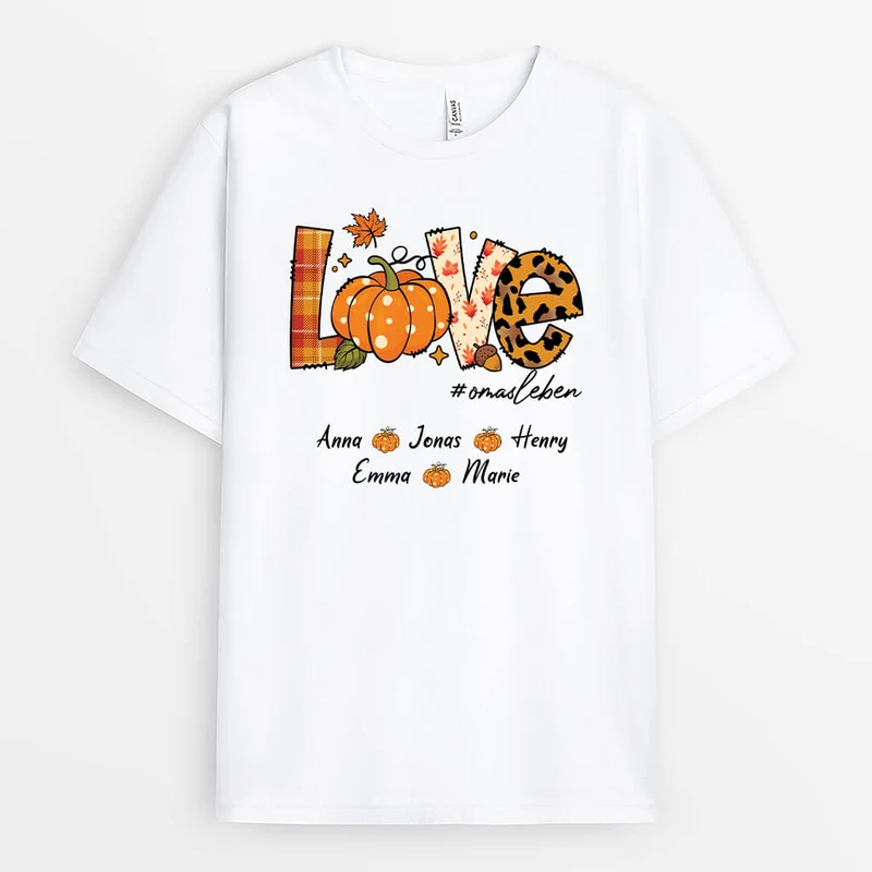 Liebe Oma - Personalisiertes Geschenk | T-Shirt für Omas