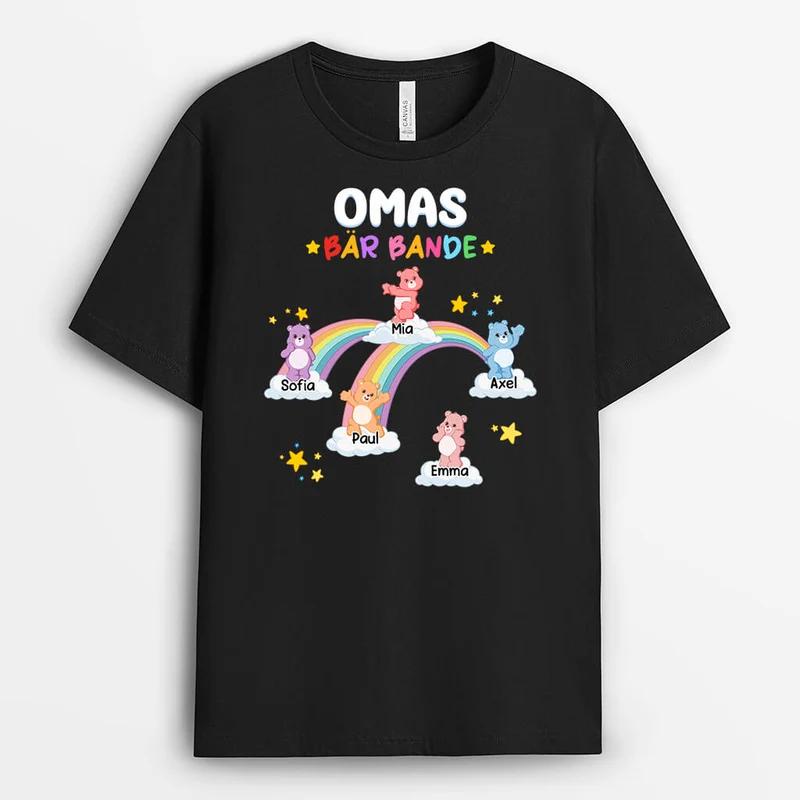 Papas/Opas Bär Bande - Personalisiertes Geschenk | T-shirt für Herren