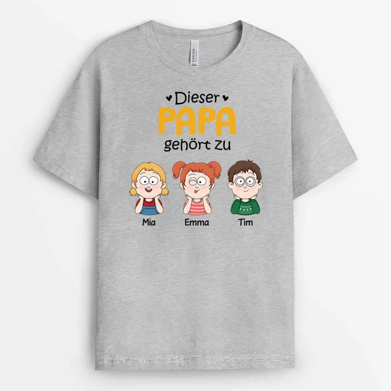 Diese Papas/Opas Gehört Zu - Personalisiertes Geschenk | T-shirt für Herren