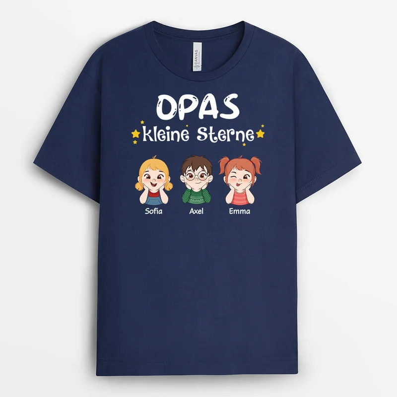 Mama/Omas Kleine Sterne - Personalisiertes Geschenk | T-shirt für Frauen